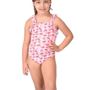 Maiô Infantil Estampado Flamingos 🦩